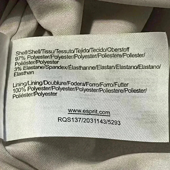 Esprit Elegant Silver/ Platinum Midi dress women’s size 8 just stunning - Picture 13 of 14